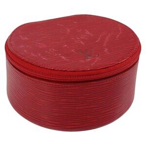 LOUIS VUITTON Epi Ecrin Bijoux 12 Jewelry Box Red